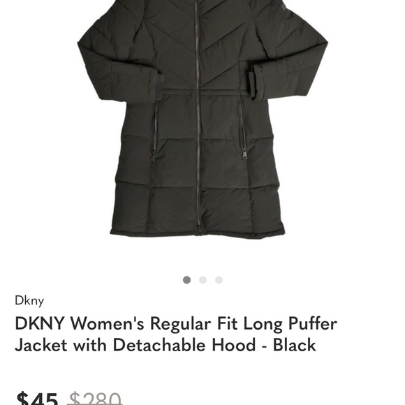 DKNY Charcoal Zippered Jacket - Picture 5 of 6